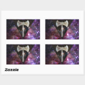 Lesbische labrys nevel vlag stickers (Vel)