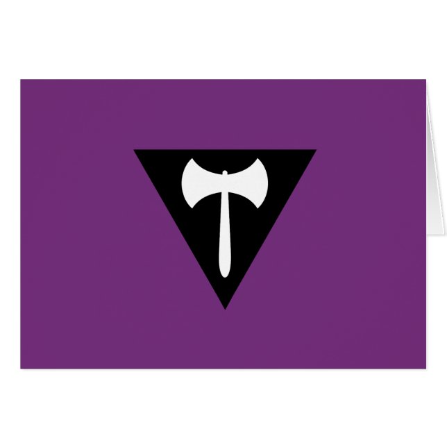 Lesbische Labrys Pride Vlag (Voorkant Horizontaal)