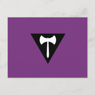 Lesbische Labrys Pride Vlag Briefkaart