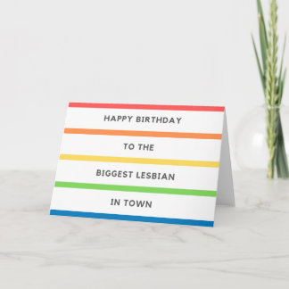 Lesbische LGBT Pride verjaardagskaart Kaart