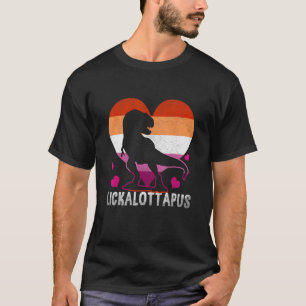 Lesbische Lickalottapus Dinosaurussen LGBTQ Gay Tr T-shirt