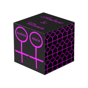 Lesbische Lovers Gepersonaliseerde Photo Cube Kubus