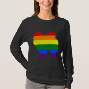 Lesbische mam Pommeren Rainbow Lgbt Flag 122 T-shirt