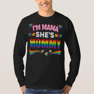 Lesbische Moeder Gay Pride Ik ben Mama Ze is Mama  T-shirt