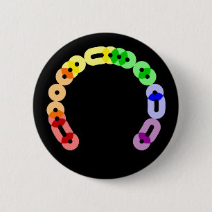Lesbische Morse Code Arc Ronde Button