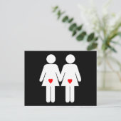 Lesbische overs - briefkaart (Staand voorkant)