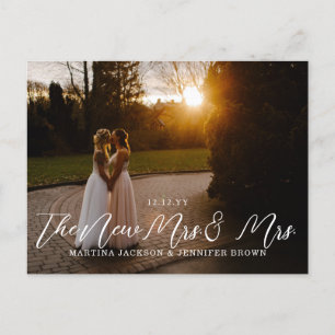 Lesbische Passen getrouwd Mevrouw en mevrouw Foto  Briefkaart