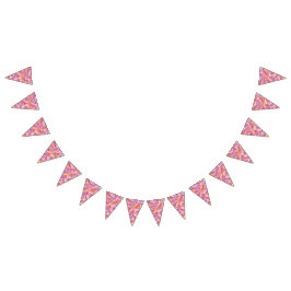 Lesbische Pride Abstracte Zen Bloembladeren Roze Vlaggetjes