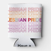 Lesbische Pride Blikjeskoeler (Voorkant)