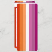 Lesbische Pride Flag Roze Sinaasappel Notities Bla (Voorkant / Achterkant)