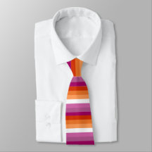 Lesbische Pride Flag Stropdas