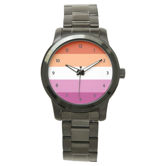 Lesbische Pride Horloge (Voorkant)