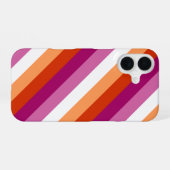Lesbische Pride iPhone 16 Hoesje (Achterkant horizontaal)