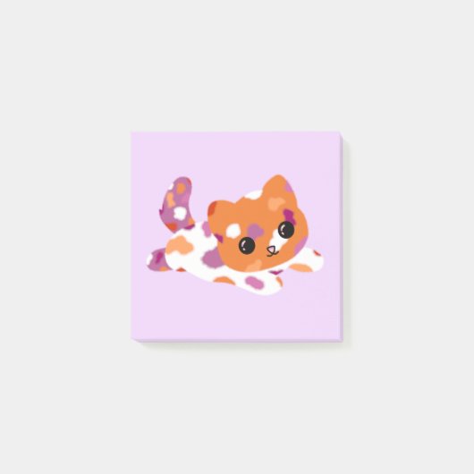 Lesbische Pride Kat Post-it® Notes (Voorkant)