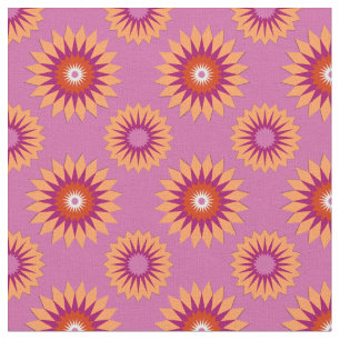 Lesbische pride kleuren/roze bloempatroon stof