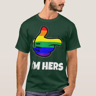 Lesbische PRIDE overeenkomend met Im Hers LGB T-shirt