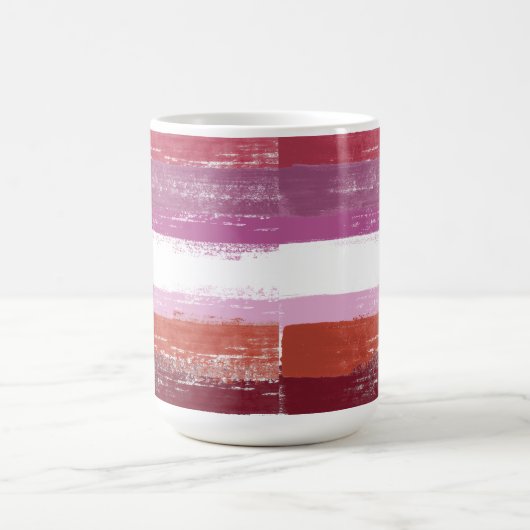Lesbische Pride Paint Koffiemok (Center)