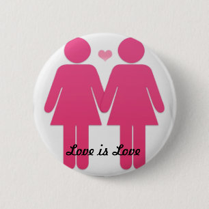 Lesbische Pride Ronde Button 5,7 Cm