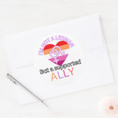 Lesbische pride supporter bondgenoot lgbt pride ma ronde sticker (Envelop)