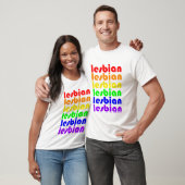 Lesbische Pride T-shirt (Unisex)