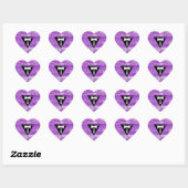 Lesbische Pride Verf (Labrys) Hart Sticker (Vel)