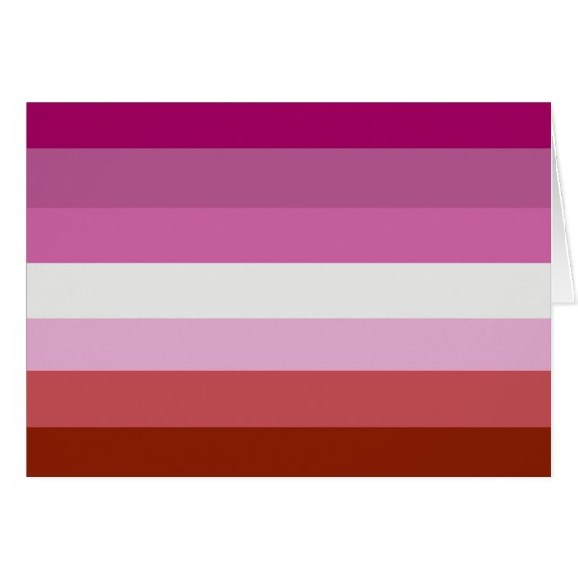 Lesbische Pride-vlag (Voorkant Horizontaal)