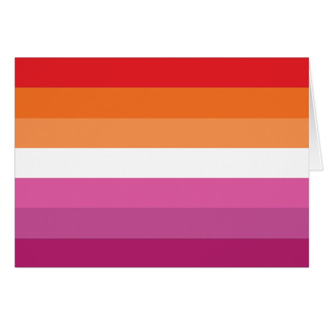 Lesbische Pride-vlag (Voorkant Horizontaal)