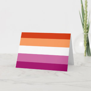 Lesbische Pride-vlag (5 Strepen) Kaart