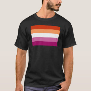 Lesbische Pride-vlag (5 Strepen) T-shirt