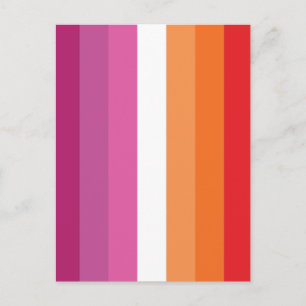 Lesbische Pride-vlag Briefkaart