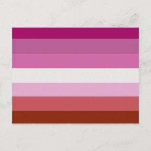 Lesbische Pride-vlag Briefkaart