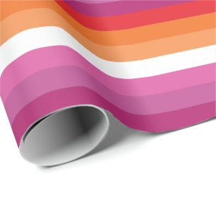Lesbische Pride-vlag Cadeaupapier