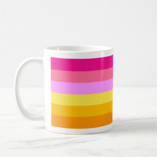 Lesbische Pride-vlag (dageraad) Koffiemok