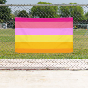 Lesbische Pride-vlag (dageraad) Spandoek
