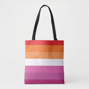 Lesbische Pride-vlag Draagtas