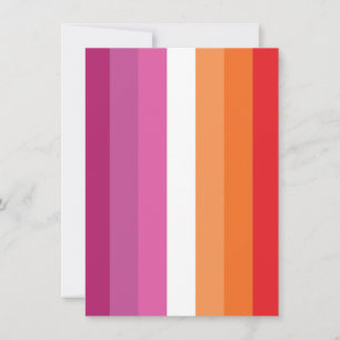 Lesbische Pride-vlag Feestdagenkaart