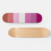 Lesbische Pride Vlag LGBTQ Skateboard (Horizontaal)