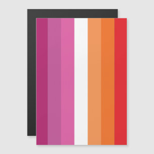 Lesbische Pride-vlag Magnetische Uitnodiging