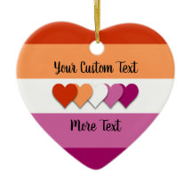 Lesbische pride vlag met tekst