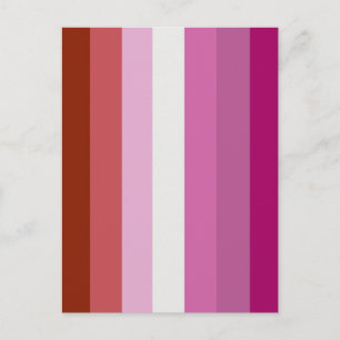 Lesbische Pride-vlag (Oorsprong) Briefkaart