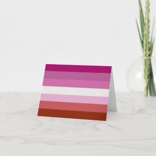Lesbische Pride-vlag (Oorsprong) Feestdagen Kaart