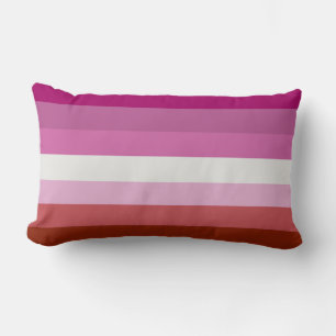 Lesbische Pride-vlag (Oorsprong) Kussen