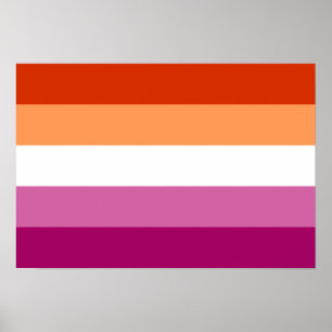 Lesbische Pride vlag Poster