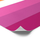 Lesbische Pride-vlag Poster (Hoek)