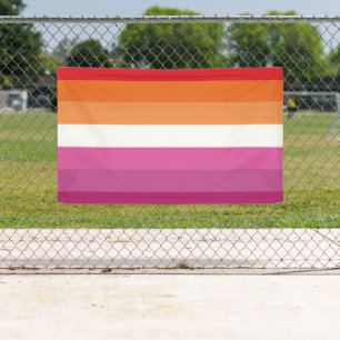 Lesbische Pride-vlag Spandoek