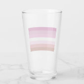 Lesbische Pride-vlag strepen Glas (Achterkant)