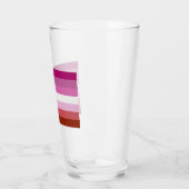 Lesbische Pride-vlag strepen Glas (Links)