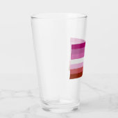Lesbische Pride-vlag strepen Glas (Rechts)