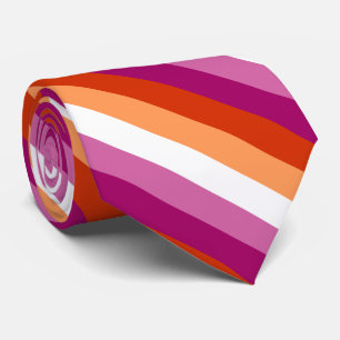 Lesbische Pride vlag Stropdas