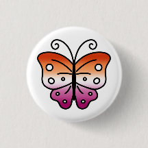 Lesbische Pride Vlinder Speld Badge